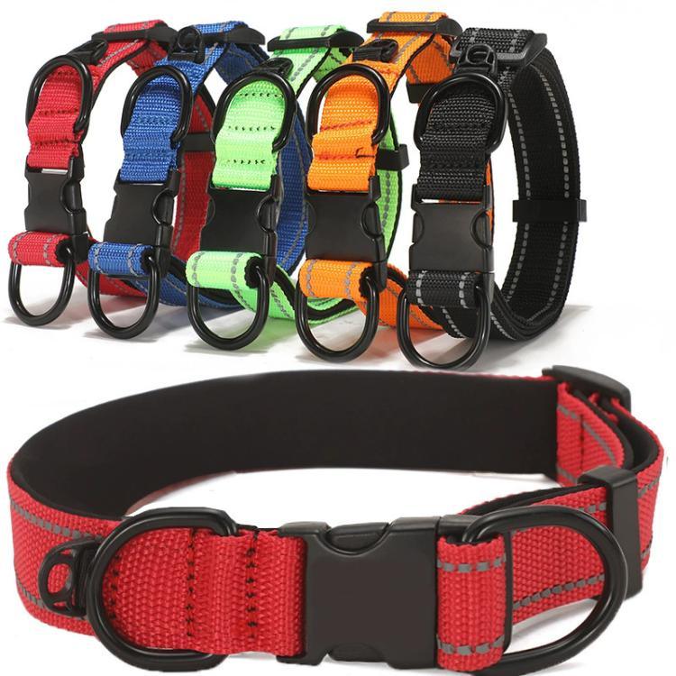 Vòng Cổ Phản Quang Cho Thú Cưng Vải Chống Thấm Nước Khóa Đen, Vòng Cổ Chống Thấm Nước, S, Vòng Cổ Chống Thấm Nước, M, Vòng Cổ Chống Thấm Nước, L