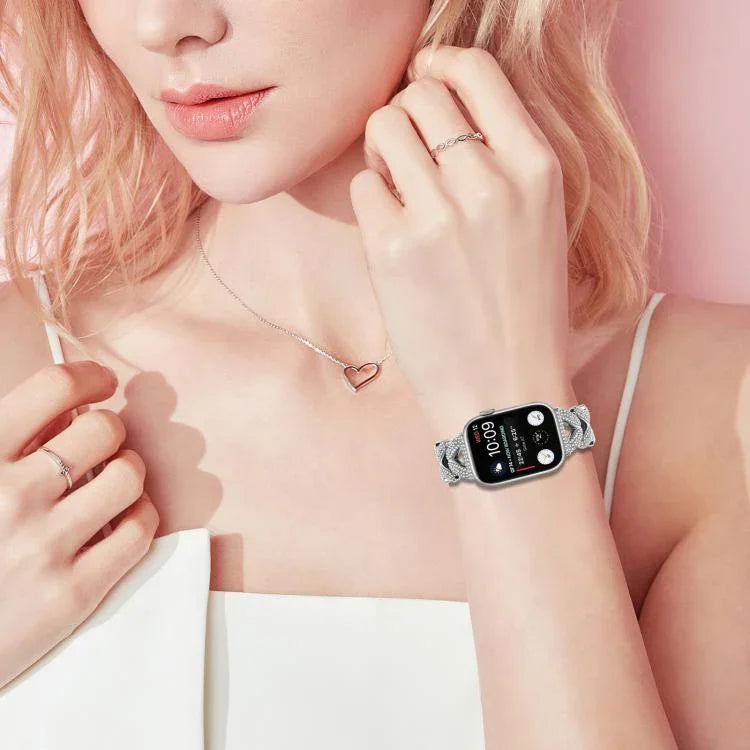 Dây đồng hồ kim loại xoắn nhỏ xDfind, Dành cho Apple Watch 38 / 40 / 41 / S10 42mm 20mm