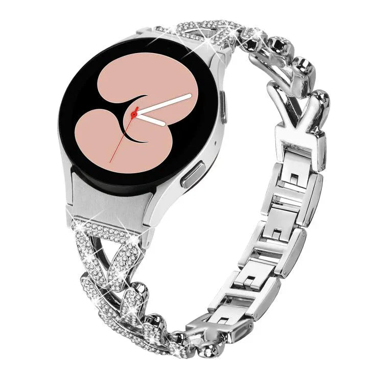 Dây Đồng Hồ Kim Loại Kim Cương Xoắn Nhỏ 20mm xDfind, Cho Samsung Galaxy Watch FE/7/6/5/4 Classic