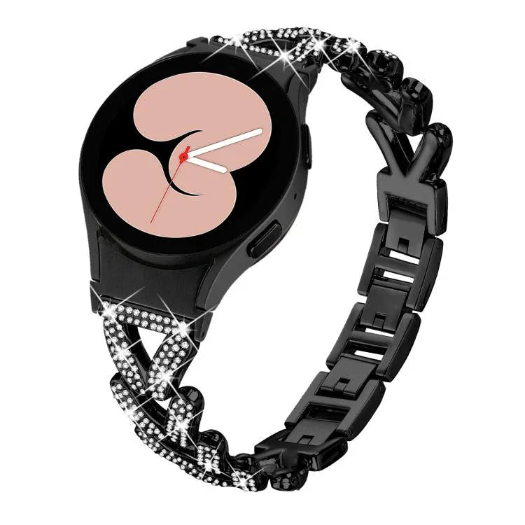 Dây Đồng Hồ Kim Loại Kim Cương Xoắn Nhỏ 20mm xDfind, Cho Samsung Galaxy Watch FE/7/6/5/4 Classic
