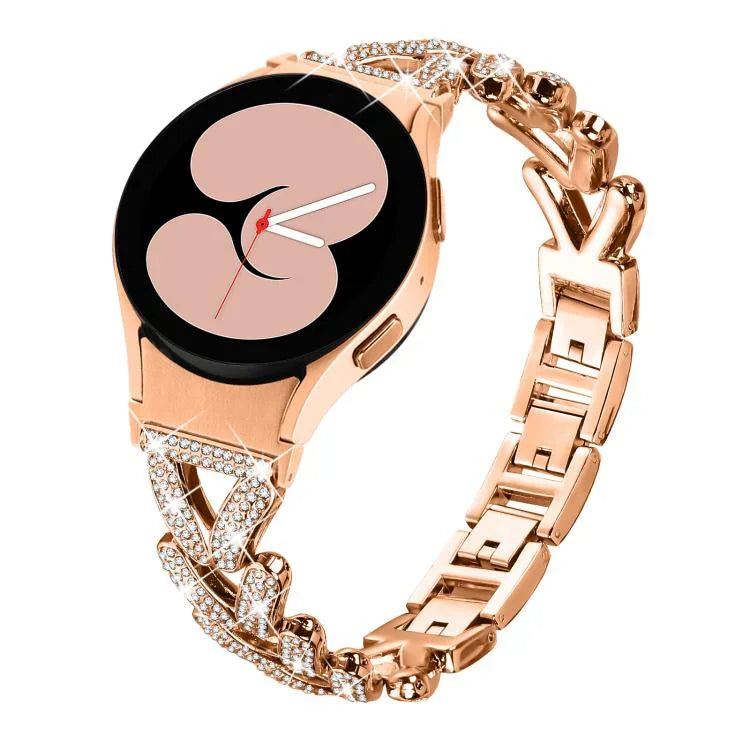 Dây Đồng Hồ Kim Loại Kim Cương Xoắn Nhỏ 20mm xDfind, Cho Samsung Galaxy Watch FE/7/6/5/4 Classic