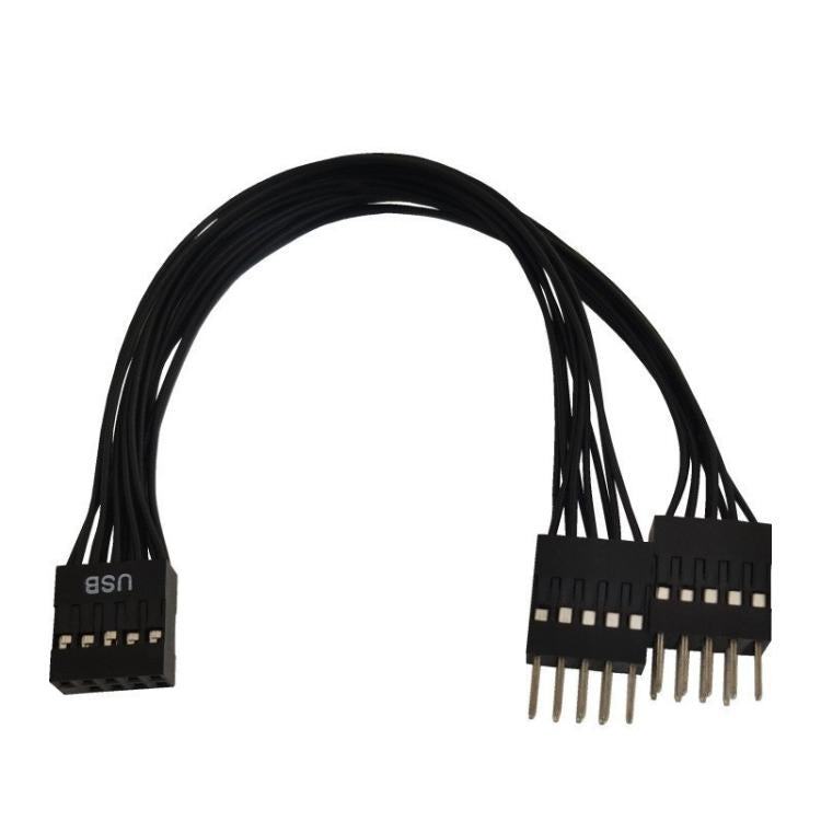 Cáp mở rộng adapter USB 2 trong 1 9 chân cho bo mạch chủ máy tính để bàn, 9 chân