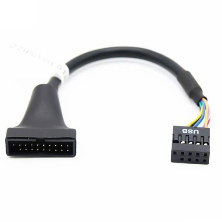 Bộ 2 cáp adapter USB3.0 cho bo mạch chủ máy tính, 20 chân đực sang 9 chân cái, 9 chân đực sang 20 chân cái
