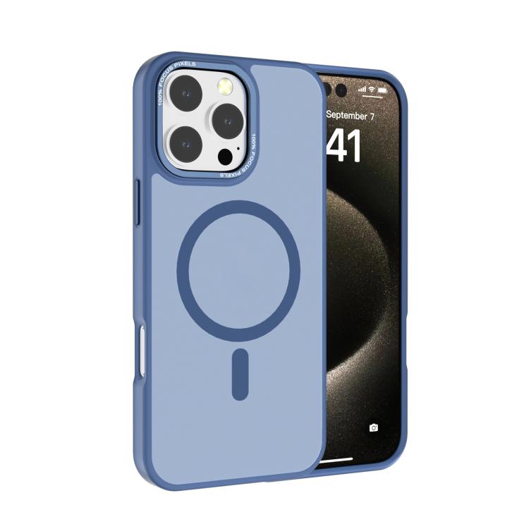 Kalebol Metal Lens Frame MagSafe Frosted PC Phone Case, For iPhone 16 Pro, For iPhone 16 Plus, For iPhone 16, For iPhone 15 Pro Max, For iPhone 15 Pro