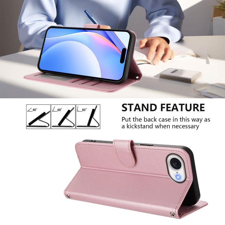Ốp lưng điện thoại da dập nổi chống RFID Litter Panda kèm dây đeo, dành cho iPhone 17e / 16e, iPhone 17 Pro Max, iPhone 17 Pro, iPhone 17, iPhone Air, iPhone 16 Pro Max, iPhone 16 Pro, iPhone 16 Plus