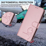 Ốp lưng điện thoại da dập nổi chống RFID Litter Panda kèm dây đeo, dành cho iPhone 17e / 16e, iPhone 17 Pro Max, iPhone 17 Pro, iPhone 17, iPhone Air, iPhone 16 Pro Max, iPhone 16 Pro, iPhone 16 Plus