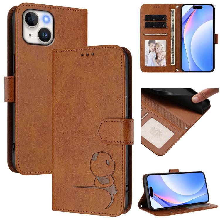 Bao da điện thoại RFID họa tiết gấu trúc nhỏ nổi có dây đeo, dành cho iPhone 14 Pro Max, iPhone SE 2022 / 2020 / 8 / 7, iPhone 13 Pro Max, iPhone 13 Pro, iPhone 13 mini, iPhone 12 / 12 Pro, iPhone 12 Pro Max, iPhone 12 mini