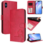Bao da điện thoại RFID họa tiết gấu trúc nhỏ nổi có dây đeo, dành cho iPhone 11 Pro Max, iPhone 11, iPhone 11 Pro, iPhone X / XS, iPhone XR, iPhone XS Max, iPhone 8 Plus / 7 Plus