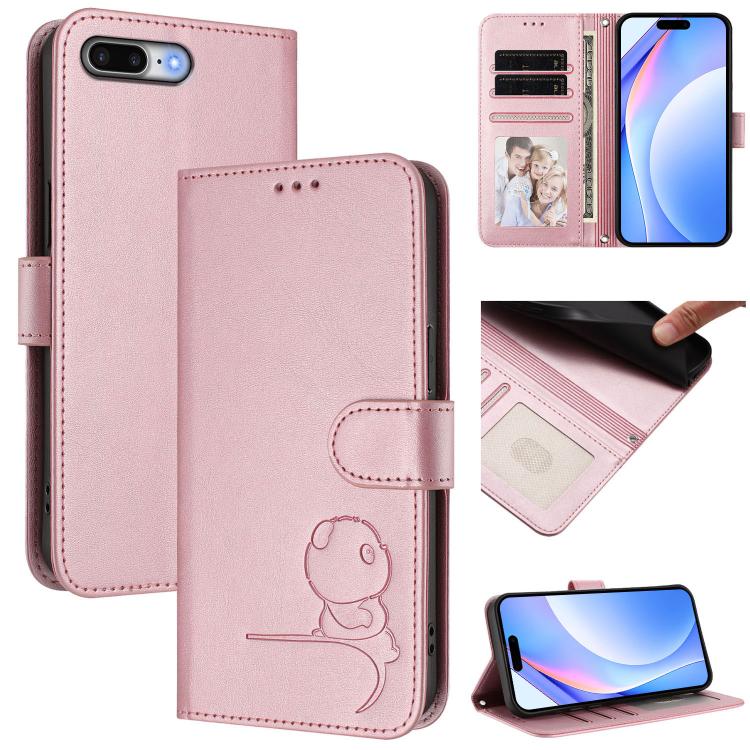 Bao da điện thoại RFID họa tiết gấu trúc nhỏ nổi có dây đeo, dành cho iPhone 11 Pro Max, iPhone 11, iPhone 11 Pro, iPhone X / XS, iPhone XR, iPhone XS Max, iPhone 8 Plus / 7 Plus