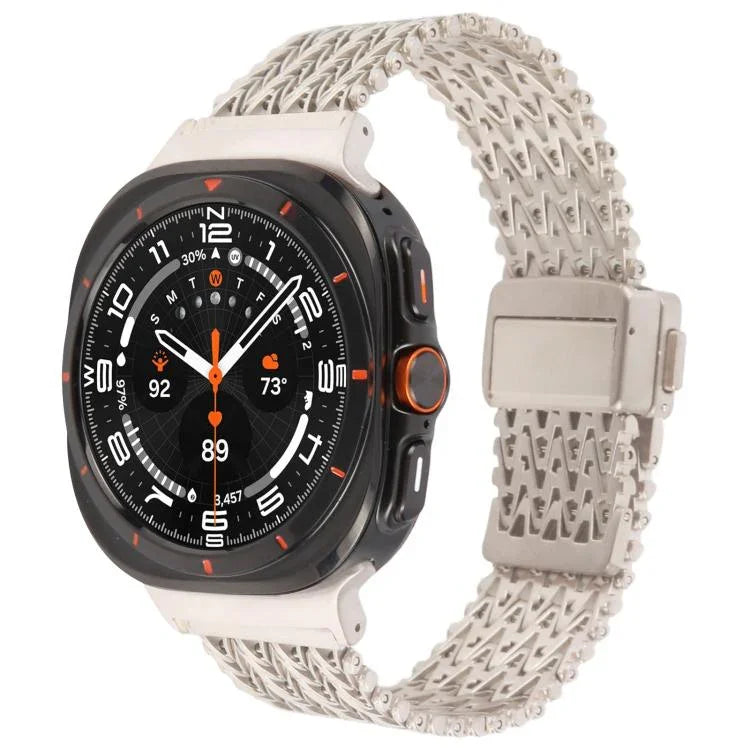 Dây Đồng Hồ Lưới Thép Khóa Bấm Từ Tính, Cho Samsung Galaxy Watch Ultra 47mm / Ultra 2025