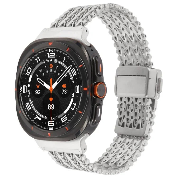 Dây Đồng Hồ Lưới Thép Khóa Bấm Từ Tính, Cho Samsung Galaxy Watch Ultra 47mm / Ultra 2025