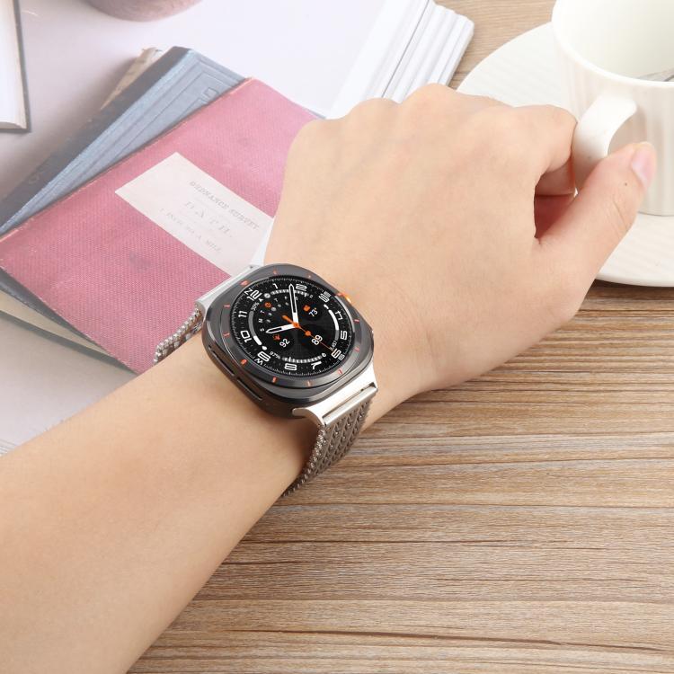 Dây Đồng Hồ Lưới Thép Khóa Bấm Từ Tính, Cho Samsung Galaxy Watch Ultra 47mm / Ultra 2025