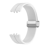 Dây đồng hồ silicone khóa gập nam châm màu bạc, Dành cho Samsung Galaxy Fit 3