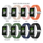 Dây đồng hồ silicone khóa gập nam châm màu bạc, Dành cho Samsung Galaxy Fit 3
