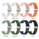 Dây đồng hồ silicone khóa gập nam châm màu bạc, Dành cho Samsung Galaxy Fit 3