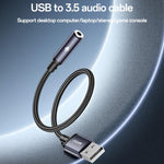 Bộ chuyển đổi âm thanh USB sang 3.5mm hợp kim nhôm Yesido YAU46, YAU46