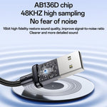 Bộ chuyển đổi âm thanh USB sang 3.5mm hợp kim nhôm Yesido YAU46, YAU46
