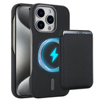 Ốp lưng điện thoại Carbon Fiber MagSafe nam châm đựng thẻ, dành cho iPhone 17 Pro Max, iPhone 17 Pro, iPhone 17, iPhone Air, iPhone 16 Pro Max, iPhone 16 Pro, iPhone 16 Plus, iPhone 16, iPhone 15 Pro Max