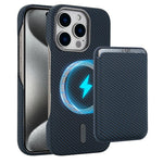 Ốp lưng điện thoại Carbon Fiber MagSafe nam châm đựng thẻ, dành cho iPhone 17 Pro Max, iPhone 17 Pro, iPhone 17, iPhone Air, iPhone 16 Pro Max, iPhone 16 Pro, iPhone 16 Plus, iPhone 16, iPhone 15 Pro Max