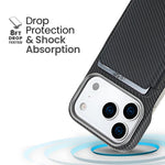 Ốp lưng điện thoại Carbon Fiber MagSafe nam châm đựng thẻ, dành cho iPhone 17 Pro Max, iPhone 17 Pro, iPhone 17, iPhone Air, iPhone 16 Pro Max, iPhone 16 Pro, iPhone 16 Plus, iPhone 16, iPhone 15 Pro Max