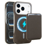 Ốp lưng điện thoại Carbon Fiber MagSafe nam châm đựng thẻ, dành cho iPhone 17 Pro Max, iPhone 17 Pro, iPhone 17, iPhone Air, iPhone 16 Pro Max, iPhone 16 Pro, iPhone 16 Plus, iPhone 16, iPhone 15 Pro Max