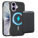 Ốp lưng điện thoại Carbon Fiber MagSafe nam châm đựng thẻ, dành cho iPhone 17 Pro Max, iPhone 17 Pro, iPhone 17, iPhone Air, iPhone 16 Pro Max, iPhone 16 Pro, iPhone 16 Plus, iPhone 16, iPhone 15 Pro Max