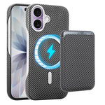 Ốp lưng điện thoại Carbon Fiber MagSafe nam châm đựng thẻ, dành cho iPhone 17 Pro Max, iPhone 17 Pro, iPhone 17, iPhone Air, iPhone 16 Pro Max, iPhone 16 Pro, iPhone 16 Plus, iPhone 16, iPhone 15 Pro Max