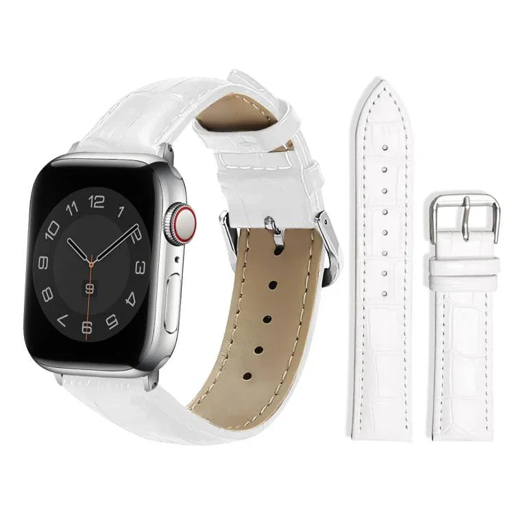 Dây đồng hồ da khóa chốt họa tiết tre xDfind, Dành cho Apple Watch 42 / 44 / 45 / 46 / 49mm, Dành cho Apple Watch 38 / 40 / 41 / S10 42mm