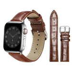 Dây đồng hồ da khóa chốt họa tiết tre xDfind, Dành cho Apple Watch 42 / 44 / 45 / 46 / 49mm, Dành cho Apple Watch 38 / 40 / 41 / S10 42mm