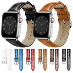 Dây đồng hồ da khóa chốt họa tiết tre xDfind, Dành cho Apple Watch 42 / 44 / 45 / 46 / 49mm, Dành cho Apple Watch 38 / 40 / 41 / S10 42mm
