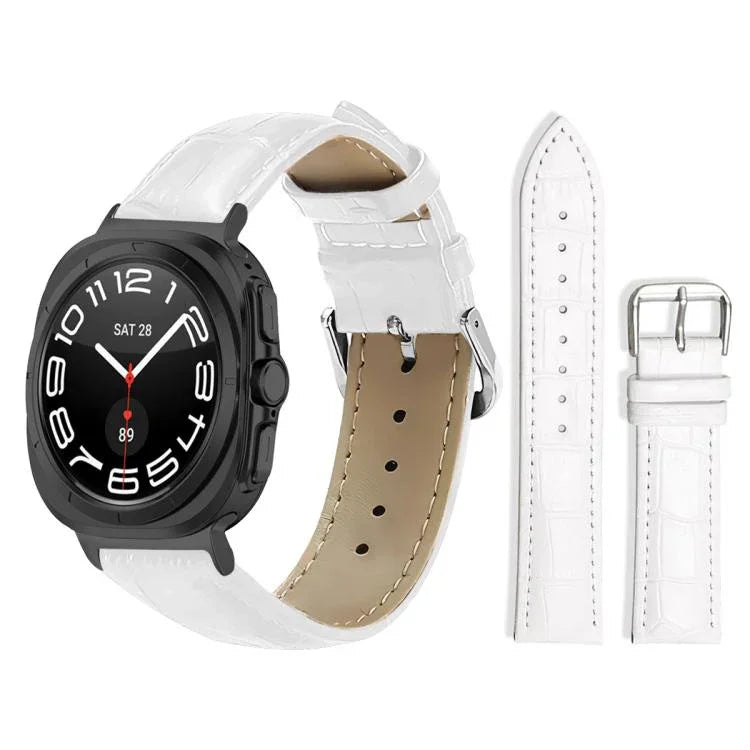 Dây đồng hồ da khóa ghim họa tiết tre xDfind, Dành cho Samsung Galaxy Watch Ultra / Ultra 2025 22mm, Dành cho Samsung Galaxy Watch8 / Watch8 Classic 22mm, Dành cho Samsung Galaxy Watch7 / FE / 6 / 5 / 4 20mm, Dành cho Samsung Galaxy Fit3 SM-R390 20mm