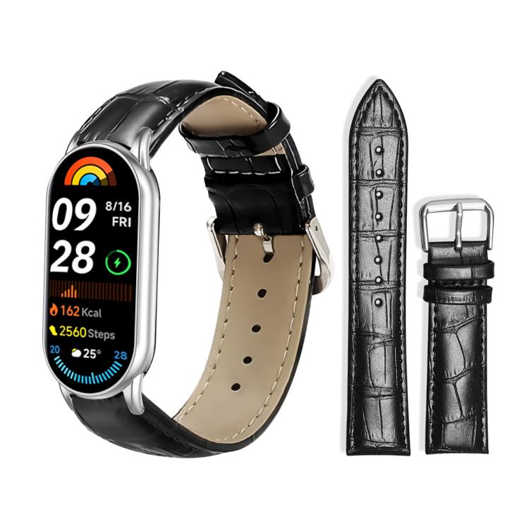xDfind Bamboo Texture Pin Buckle Leather Watch Band, For Xiaomi Band 10 Pro / 9 Pro / Redmi Watch 6, For Xiaomi Smart Band 10 / 9 / 8 / NFC 14mm, For Redmi Watch 3 Active / Lite 20mm, For Redmi Watch 3 20mm