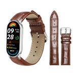xDfind Bamboo Texture Pin Buckle Leather Watch Band, For Xiaomi Band 10 Pro / 9 Pro / Redmi Watch 6, For Xiaomi Smart Band 10 / 9 / 8 / NFC 14mm, For Redmi Watch 3 Active / Lite 20mm, For Redmi Watch 3 20mm