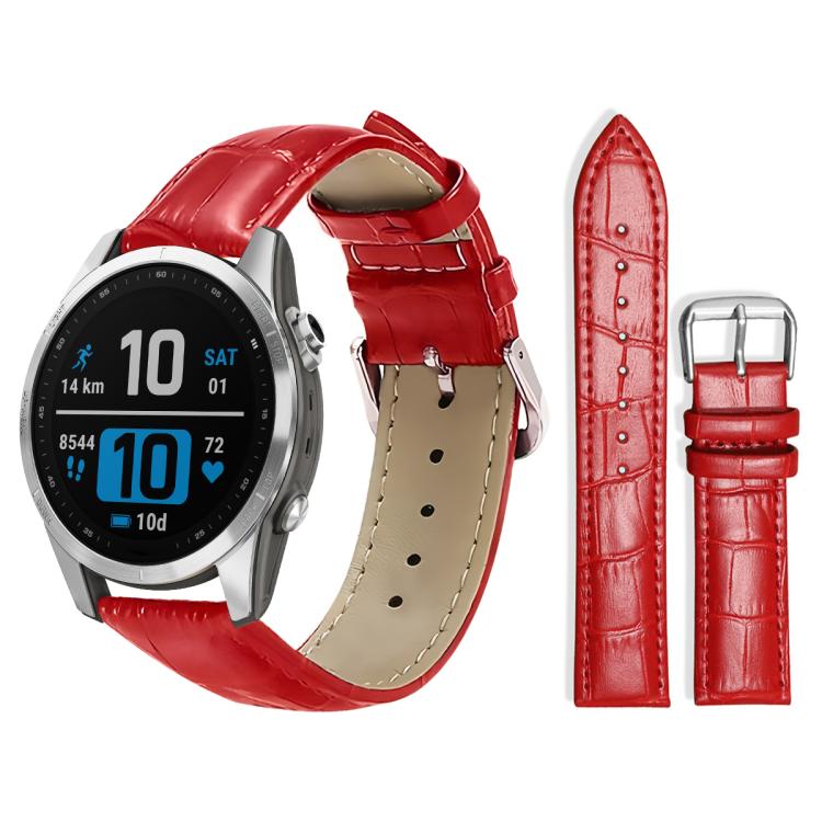 xDfind Bamboo Texture Pin Buckle Leather Watch Band, For Garmin Fenix 8/7X/6X/5X 26mm 22mm, For Garmin Fenix 8/7/6/5 22mm 20mm, For Garmin Fenix 8/7S/6S/5S 20mm 18mm, For Garmin Forerunner 45/45S/Swim2 18mm                                              ...
