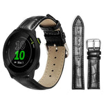 xDfind Bamboo Texture Pin Buckle Leather Watch Band, For Garmin Fenix 8/7X/6X/5X 26mm 22mm, For Garmin Fenix 8/7/6/5 22mm 20mm, For Garmin Fenix 8/7S/6S/5S 20mm 18mm, For Garmin Forerunner 45/45S/Swim2 18mm                                              ...