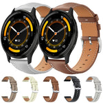 xDfind Flat Head Black Shark Fine Grain Leather Watch Band, 20mm For Garmin GarminMove Sport / vivoactive5/3, 22mm For Garmin Venu 3 / vivoactive4, 20mm For Garmin venu 2 / venu / Sq2 / Sq