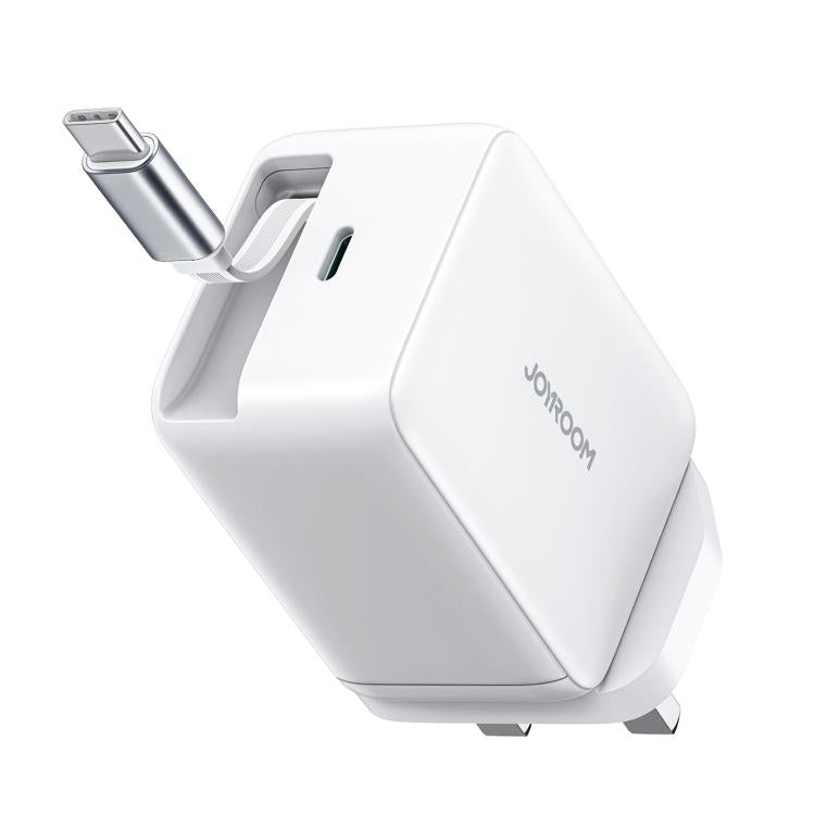 JOYROOM JR-TCL06 Sạc nhanh GaN 67W USB-C / Type-C kèm cáp rút gọn, phích cắm UK
