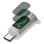 Bộ chuyển đổi Type-C sang Type-C 240W có màn hình kỹ thuật số và công tắc