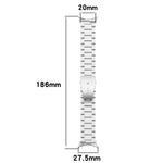 Dây đồng hồ hợp kim titan khóa phẳng ba hạt, dành cho Google Pixel Watch 4 / 3 45mm, Google Pixel Watch 4 / 3 / 2 / 1 41mm