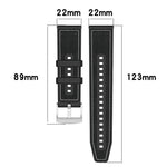 xDfind Hybrid Nylon Braid Silicone Watch Band, 22mm For Huawei Watch GT5/GT5 Pro/4/4 Pro, 20mm For Huawei Watch GT4 / GT3 / GT2