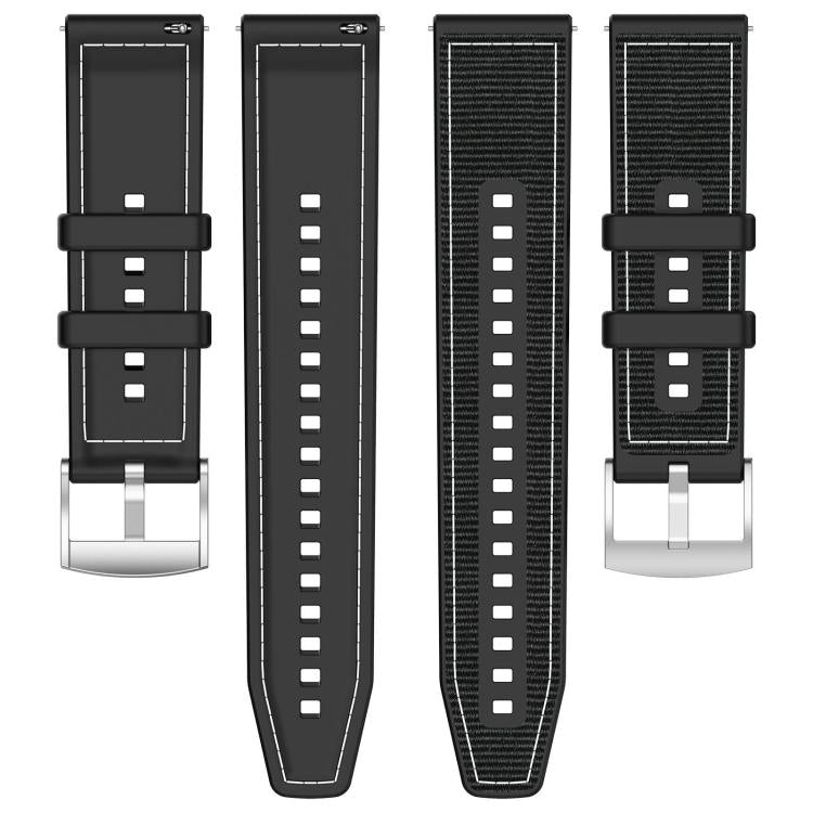 xDfind Hybrid Nylon Braid Silicone Watch Band, 22mm For Garmin Forerunner 570 47mm/935/945, 20mm For Garmin Forerunner 570 42mm/245/645, 20mm For Garmin?Vivomove?Sport/Vivoactive5/3, 22mm For Garmin Venu 3 / Vivoactive 4                                ...