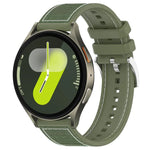 Dây đồng hồ silicone bện nylon lai xDfind, Dành cho Samsung Galaxy Watch Ultra / Ultra 2025 22mm, Dành cho Samsung Galaxy Watch 7 / 6 / 5 / FE 20mm
