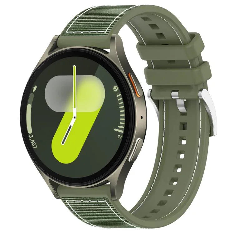 Dây đồng hồ silicone bện nylon lai xDfind, Dành cho Samsung Galaxy Watch Ultra / Ultra 2025 22mm, Dành cho Samsung Galaxy Watch 7 / 6 / 5 / FE 20mm
