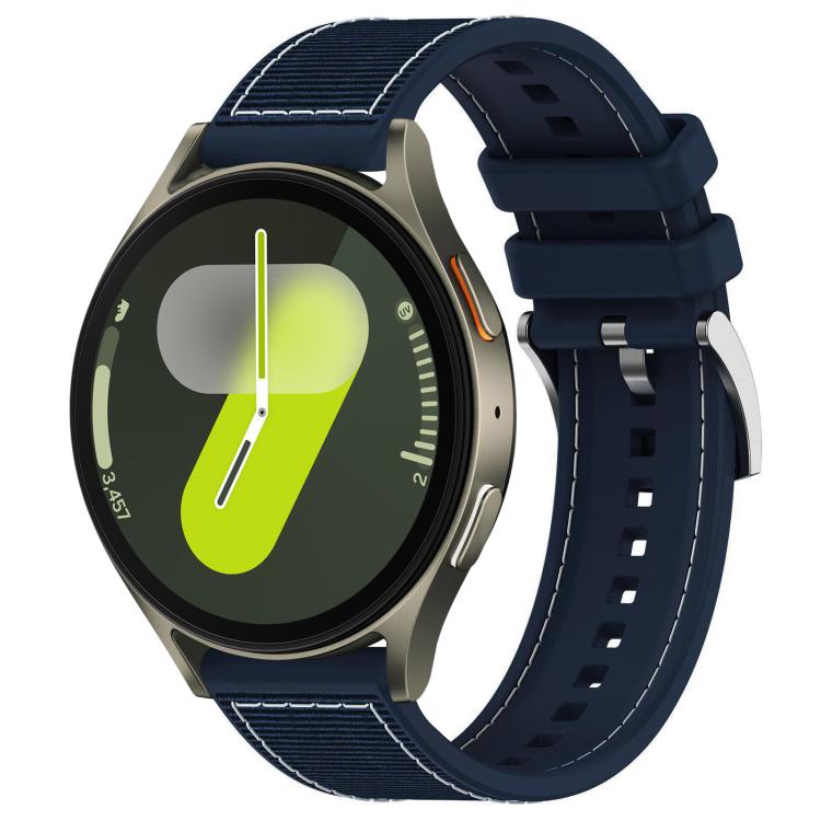 Dây đồng hồ silicone bện nylon lai xDfind, Dành cho Samsung Galaxy Watch Ultra / Ultra 2025 22mm, Dành cho Samsung Galaxy Watch 7 / 6 / 5 / FE 20mm