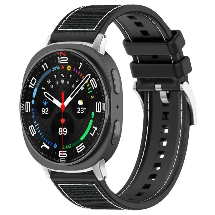 Dây đồng hồ silicone bện nylon lai xDfind, Dành cho Samsung Galaxy Watch Ultra / Ultra 2025 22mm, Dành cho Samsung Galaxy Watch 7 / 6 / 5 / FE 20mm