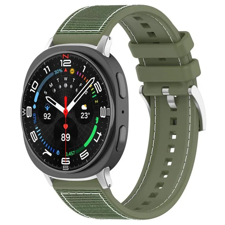 Dây đồng hồ silicone bện nylon lai xDfind, Dành cho Samsung Galaxy Watch Ultra / Ultra 2025 22mm, Dành cho Samsung Galaxy Watch 7 / 6 / 5 / FE 20mm