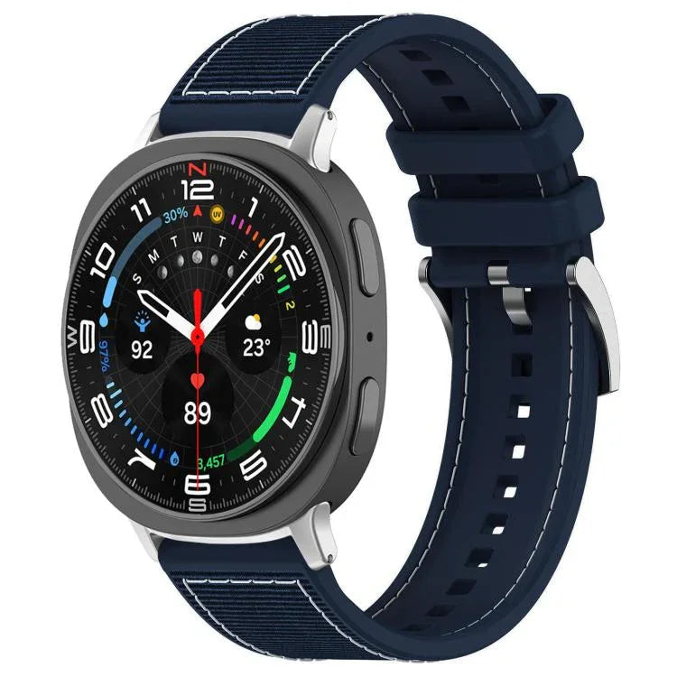 Dây đồng hồ silicone bện nylon lai xDfind, Dành cho Samsung Galaxy Watch Ultra / Ultra 2025 22mm, Dành cho Samsung Galaxy Watch 7 / 6 / 5 / FE 20mm