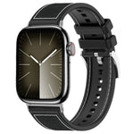 Dây đồng hồ silicone bện nylon lai xDfind, Dành cho Apple Watch 42 / 44 / 45 / 46 / 49mm 22mm, Dành cho Apple Watch 38 / 40 / 41 / S10 42mm 20mm