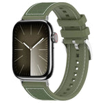 Dây đồng hồ silicone bện nylon lai xDfind, Dành cho Apple Watch 42 / 44 / 45 / 46 / 49mm 22mm, Dành cho Apple Watch 38 / 40 / 41 / S10 42mm 20mm