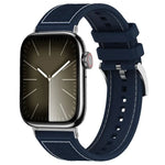 Dây đồng hồ silicone bện nylon lai xDfind, Dành cho Apple Watch 42 / 44 / 45 / 46 / 49mm 22mm, Dành cho Apple Watch 38 / 40 / 41 / S10 42mm 20mm